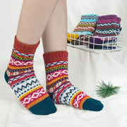 Calcetines Dk con estampado verde azulado, óxido y blanco