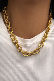 18K Non-Tarnish Stainless Steel Chain Necklace, Solid Cable Link Chain, Hypoallergenic
