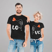 Couple Family Love T-shirt - Custom Happy Valentine's Day T-shirt