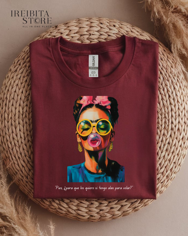 Frida Kahlo Art Pop T-Shirt – Bold, Colorful & Artistic Style