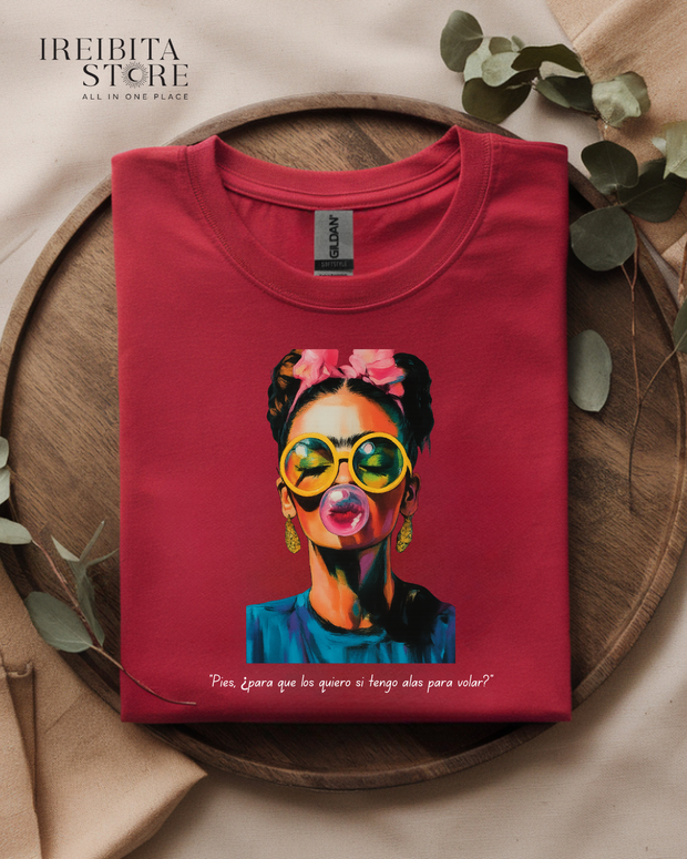 Frida Kahlo Art Pop T-Shirt – Bold, Colorful & Artistic Style