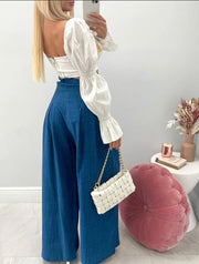 High & Wide Long Pants