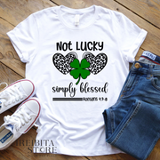 St. Patrick's Day T-shirt "Not Lucky Simply Blessed"