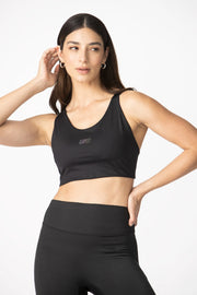 Colombian Microfiber Top, Ultra Firm Control, Top for Women Fitness Activewear Workout Gym, One Size