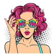 Black Pop Woman Art T-Sthit