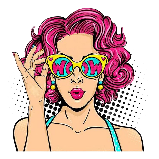 Black Pop Woman Art T-Sthit