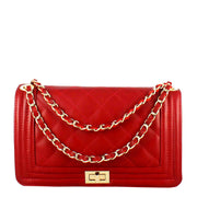 Classic Vegan Leather Crossbody Handbag