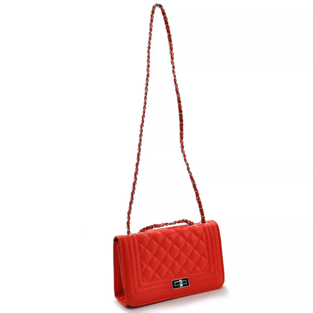 Classic Vegan Leather Crossbody Handbag